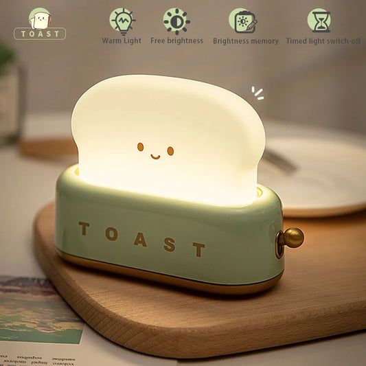 Bread Toast Cartoon LED Night Light